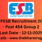 “MPESB Recruitment 2025 - Post 454 Group 2